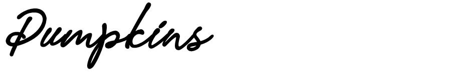Pumpkins font